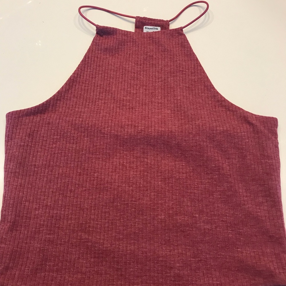 Pretty Me to We Pac Sun top wine color SZ small